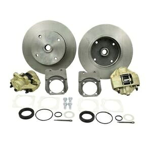 brake disc rotor fBXNu[LLbgA4I130mmAXvCAbuPbgAuAVWt Disc Brake Kit, 4 On 130mm, Long Spline, with Forged Bracket, Dunebuggy & VW