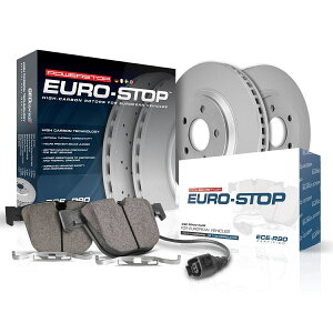 brake disc rotor ESK7969 PowerStop 2�z�C�[���Z�b�g�u���[�L�f�B�X�N�ƃp�b�h�L�b�g�̑O�ʃ����Z�f�XC300 ESK7969 Powerstop 2-Wheel Set Brake Disc and Pad Kits Front for Mercedes C300
