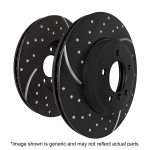 brake disc rotor �f�B�X�N�u���[�L���[�^�[-3GD�V���[�Y�X�|�[�c�X���b�g���[�^�[���AEBC�u���[�LGD2040 Disc Brake Rotor-3GD Series Sport Slotted Rotors Rear EBC Brake GD2040�y���s�A���i�z