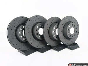 brake disc rotor z[N - ^tgANXhhXbgu[L[^[-HTC4898KT Hawk - Talon Front & Rear Cross Drilled & Slotted Brake Rotors - htc4898KT