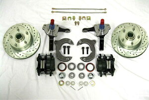 brake disc rotor }X^OIItgfBXNu[LLbg +rbO11 "tH[h[^[XgbNXshSSC Mustang II Front Disc Brake Kit + Big 11" Ford Rotors Stock Spindles SS Lines