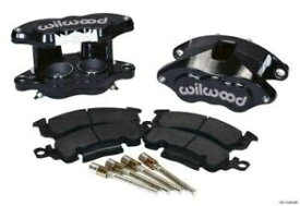 brake disc rotor ウィルウッドD52フロントキャリパーキット-BlackPWDR 2.00 / 2.00INピストン1.28インチローター Wilwood D52 Front Caliper Kit - Black Pwdr 2.00 / 2.00in Piston 1.28in Rotor