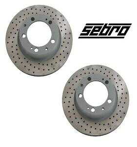 brake disc rotor �|���V�F944 968 2���̃f�B�X�N�u���[�L���[�^�[�̃Z�b�g�t�����g�Z�u���X�|�[�c�h����275808 For Porsche 944 968 Set Of 2 Disc Brake Rotors Front SEBRO Sport Drilled 275808�y���s�A���i�z