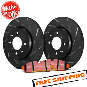 brake disc rotor EBC S15KR1018�X�e�[�W15 2012-2019 RAM 1500�̃X���b�g�t�����A�u���[�L�L�b�g EBC S15KR1018 Stage 15 Slotted Rear Brake Kit for 2012-2019 Ram 1500�y���s�A���i�z