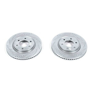 brake disc rotor JBR1552XPR PowerStop Brake Discs 2�փZ�b�g���Y�͑�QX56 QX80 JBR1552XPR Powerstop Brake Discs 2-Wheel Set Front for Nissan Armada QX56 QX80�y���s�A���i�z