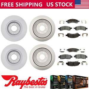 brake disc rotor �V�{���[�g���C���u���C�U�[�G�N�X�e�X�g2006�t�����g���A�L�b�g�R�[�e�B���O���[�^�[�ƃZ���~�b�N�p�b�h�ɓK�� Fits Chevrolet Trailblazer EXT 2006 Front Rear Kit Coated Rotors & Ceramic Pads�y