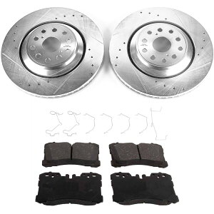 brake disc rotor Kit-091421-154 Sure Stop 2-Wheel�Z�b�g�u���[�L�f�B�X�N�ƃp�b�h�L�b�g�̑O��LS460 KIT-091421-154 Sure Stop 2-Wheel Set Brake Disc and Pad Kits Front for LS460�y���s�A���i�z