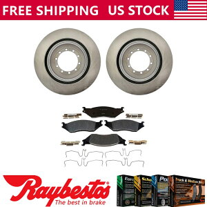 brake disc rotor Au[L[^[ +^bNu[Lpbh2015ÑtH[hF59̃n[hEFA - CxXg Rear Brake Rotors + Metallic Brake Pads & Hardware For 2015 Ford F59 - Raybestos
