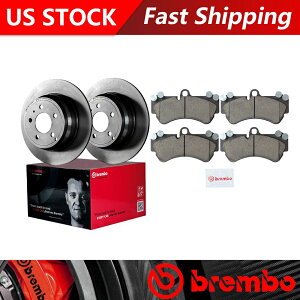 brake disc rotor 2005tHNX[QgDAOtgu[L[^[ƃZ~bNu[Lpbh-Brembo OE Fits 2005 Volkswagen Touareg Front Brake Rotors & Ceramic Brake Pads - Brembo OE