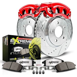 brake disc rotor KC1610A-26 POWERSTOP 2zC[Zbgu[LfBXNƃLp[LbgtgVV{[ KC1610A-26 Powerstop 2-Wheel Set Brake Disc and Caliper Kits Front New for Chevy