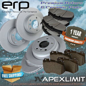 brake disc rotor 2004�N����2006�N��F+R�v���~�A�����[�^�[�ƃp�b�h�����Z�f�X�x���cE500 AWD w/ r-solid F+R Premium Rotors & Pads for 2004-2006 Mercedes Benz E500 AWD w/ R-Solid�y���s�A���i�z