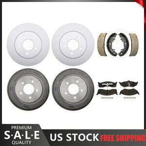 brake disc rotor 1997-2000v}X{CW[R[eBOu[L[^[ƃ^bNpbhhV[Y Fits 1997-2000 Plymouth Voyager Coated Brake Rotors & Metallic Pads Drums Shoes