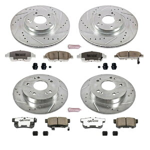 brake disc rotor PowerStop K6327-26 Tru-Cast Z26 Extreme Street Brake Kit for 12-15 Honda Civic Powerstop K6327-26 Tru-Cast Z26 Extreme Street Brake Kit for 12-15 Honda Civic