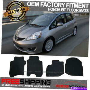 CO GAp[c tBbg06-12z_4dr OEt@Ng[tBbggtA}bgJ[ybgtgAiCubN Fits 06-12 Honda 4Dr OE Factory Fitment Floor Mats Carpet Front&Rear Nylon Bl