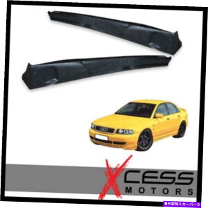 CO GAp[c tBbg96-01AEfBA4 S4^CvATChXJ[gGNXeVhubNPU Fits 96-01 Audi A4 S4 Type A Side Skirt Extension Unpainted Black PU