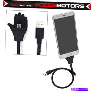 CO GAp[c _ȃcCX^[USBf[^[d[dP[uz_[ubNfor androiddb Flexible Twister USB Data Charger Charging Cable Holder Black For Android Phones