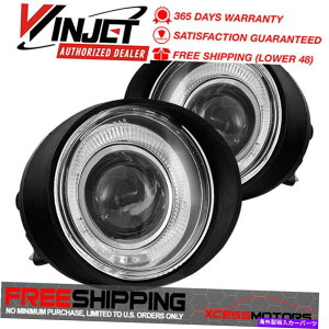 CO GAp[c Winjet Fit 02-04 Altima 03-04 FX35 FX45 HALOvWFN^[tHOCgiNAj Winjet Fit 02-04 Altima 03-04 FX35 FX45 Halo Projector Fog Lights (Clear)