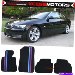 CO GAp[c tBbg07-13 BMW E92 3V[YOEtBbggiCtA}bgubN3colorXgCv Fits 07-13 BMW E92 3-Series OE Fitment Nylon Floor Mat Black With 3Color Stripes