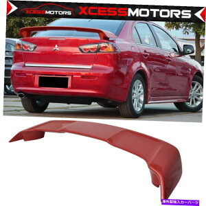 CO GAp[c tBbg08-17OHT[OEt@Ng[X^CgNX|C[yCgP26bh-ABS Fits 08-17 Mitsubishi Lancer OE Factory Style Trunk Spoiler Painted P26 Red -ABS