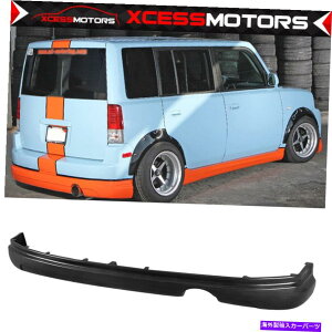 �C�O�� �G�A���p�[�c �t�B�b�g03-07�T�C�I��xb k�X�^�C��PU���A�o���p�[���b�v�X�|�C���[�X�v���b�^�[���h���u���b�N Fits 03-07 Scion XB K-Style PU Rear Bumper Lip Spoiler Splitter Unpainted Black