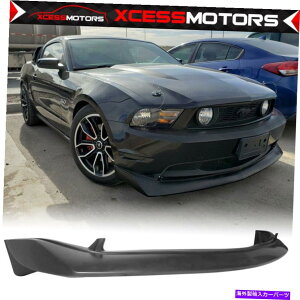 CO GAp[c tBbg10-12tH[h}X^OGT V8 B2X^Ctgop[bvX|C[}bgubNPU Fits 10-12 Ford Mustang GT V8 B2 Style Front Bumper Lip Spoiler Matte Black PU