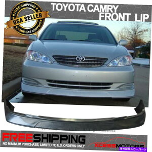 CO GAp[c K02-03g^JZ_VIPX^Ctgop[bvX|C[ - hĂȂPU Fits 02-03 Toyota Camry Sedan VIP Style Front Bumper Lip Spoiler - Unpainted PU