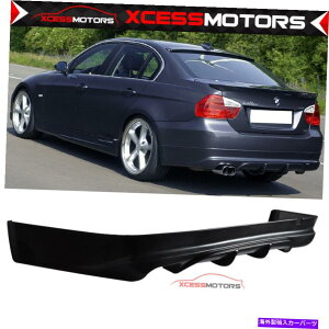 CO GAp[c K05-12 BMW E90 3V[YZ_Aop[fBt[U[bvACX^ChPU Fits 05-12 BMW E90 3 Series Sedan Rear Bumper Diffuser Lip AC Style Unpainted PU