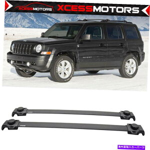 CO GAp[c tBbg07-17W[vpgIbgOEX^C[tbNNXo[וLAA~jE Fits 07-17 Jeep Patriot OE Style Roof Rack Cross Bars Luggage Carrier Aluminum