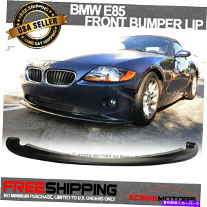 CO GAp[c K02-05 BMW E85 Z4[X^Ctgop[bvX|C[hubNPU Fits 02-05 BMW E85 Z4 EURO Style Front Bumper Lip Spoiler Unpainted Black PU