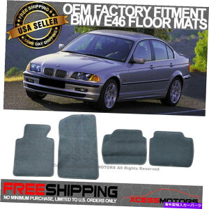 CO GAp[c tBbg99-06 E46 3V[YM3tA}bgJ[ybgtgAO[4PC-iC Fits 99-06 E46 3-Series M3 Floor Mats Carpet Front & Rear Gray 4PC - Nylon