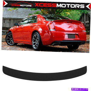 CO GAp[c tBbg15-22NCX[300}bgubNAgNl^obvEBO-ABS Fits 15-22 Chrysler 300 Matte Black Rear Trunk Spoiler Lip Wing - ABS