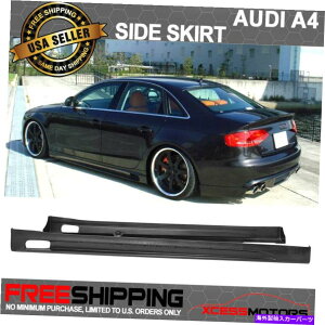 CO GAp[c tBbg09-12AEfBA4[RGX^CTChXJ[gGNXeV2PChPU Fits 09-12 Audi A4 Euro RG Style Side Skirt Extension 2PC Unpainted PU
