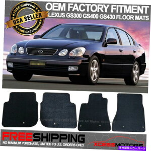 CO GAp[c 98-05NTXGS300 GS400 GS430 OEtBbggtA}bgJ[ybgtgAiC For 98-05 Lexus GS300 GS400 GS430 OE Fitment Floor Mats Carpet Front Rear Nylon