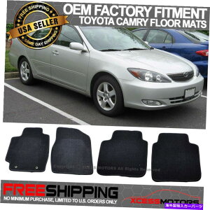 CO GAp[c tBbg02-06g^JOEt@Ng[tA}bgJ[ybgtgAiCubN Fit 02-06 Toyota Camry OE Factory Floor Mats Carpet Front & Rear Nylon Black