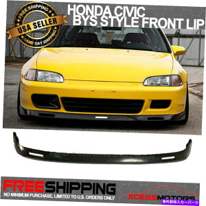 �C�O�� �G�A���p�[�c �t�B�b�g92-95�z���_�V�r�b�NEG BYS�X�^�C���t�����g�o���p�[���b�v�X�v���b�^�[���h��PU Fits 92-95 Honda Civic EG BYS Style Front Bumper Lip Splitter Unpainted PU