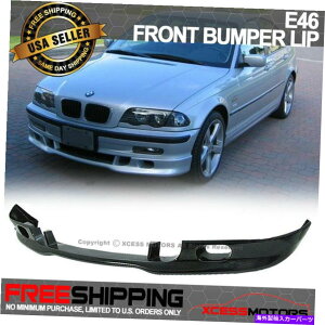 CO GAp[c 99-01 BMW E46Z_[X^Ctgop[bvX|C[hPU Fits 99-01 BMW E46 Sedan Euro Style Front Bumper Lip Spoiler Unpainted PU