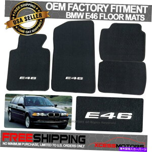 CO GAp[c tBbg99-06 E46 3V[YM3JX^SOEtBbggtgAtA}bgJ[ybg Fits 99-06 E46 3-Series M3 Custom Logo OE Fitment Front Rear Floor Mats Carpet