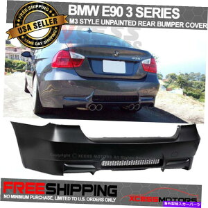 CO GAp[c 06-11 BMW E90 3V[YM3X^CPPAop[fAcC}t[AEgbg Fits 06-11 BMW E90 3-Series M3 Style PP Rear Bumper Dual Twin Muffler Outlets