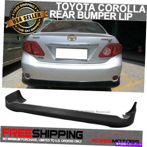 CO GAp[c K09-10g^J[OEX^CAop[bvX|C[fBt??[U[hPP Fits 09-10 Toyota Corolla OE Style Rear Bumper Lip Spoiler Diffuser Unpainted PP