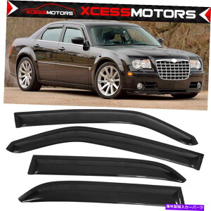 CO GAp[c K05-10NCX[300_bW}Oi4PCSTChEBhEoCU[CfBtN^[ Fits 05-10 Chrysler 300 Dodge Magnum 4PCS Side Window Visors Rain Deflectors