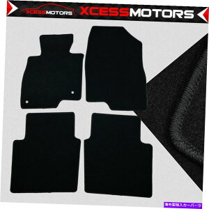 CO GAp[c tBbg13-17}c_6ubNiCtA}bgJ[ybghCo[Əȑ Fits 13-17 Mazda 6 Black Nylon Floor Mats Carpets Driver & Passenger Side