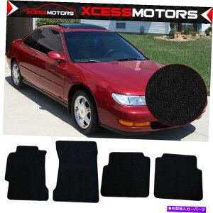 CO GAp[c tBbg97-99 Acura CL CoupeubNiCtA}bgtgAJ[ybg4PCSZbg Fits 97-99 Acura CL Coupe Black Nylon Floor Mat Front Rear Carpets 4PCS Set