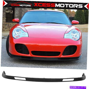 海外製 エアロパーツ フィット01-05ポルシェ996 911TURBO 4SクーペOEスタイルフロントバンパーリップスプリッターPU Fits 01-05 Porsche 996 911Turbo 4S Coupe OE Style Front Bumper Lip Splitter PU