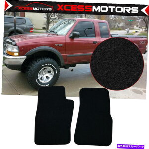 CO GAp[c tBbg96-02tH[hW[sbNAbvubNiCtA}bgJ[ybg2pcsZbg Fits 96-02 Ford Ranger Pickup Black Nylon Floor Mat Carpets 2PCS Set