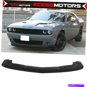 �C�O�� �G�A���p�[�c �t�B�b�g15-22�_�b�W�`�������W���[SXT�u���b�N�v���C�}�[PP�t�����g�o���p�[���b�v�X�|�C���[�E�B���O Fits 15-22 Dodge Challenger SXT Black Primer PP Front Bumper Lip Spoiler Wing�y���s