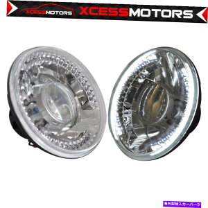 CO GAp[c tBbgtHNX[Qr[g7 "NAEhLEDvWFN^[wbhCgwbhvH4 Fits Volkswagen Beetle 7" Clear Round LED Projector Headlights Head Lamps H4