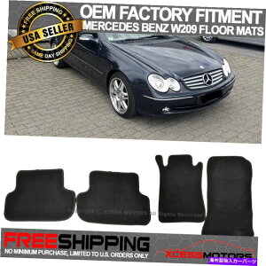 CO GAp[c tBbg03-09xcW209 CLKNXOEt@Ng[tBbggtA}bgJ[ybgiC Fit 03-09 Benz W209 CLK Class OE Factory Fitment Floor Mats Carpet Nylon