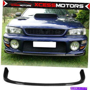 �C�O�� �G�A���p�[�c �t�B�b�g97-01�X�o���C���v���b�TSTI�X�^�C�����h���t�����g�o���p�[���b�v�X�|�C���[�X�v���b�^�[ Fits 97-01 Subaru Impreza STI Style Unpainted Front Bumper Lip Spoiler Splitter