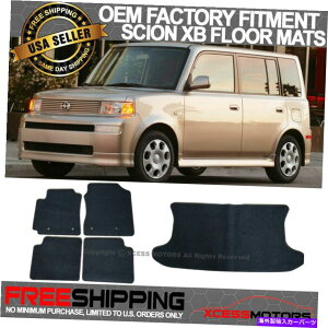 CO GAp[c tBbg04-07TCIXB 4DR OEt@Ng[tBbggtA}bgJ[ybgiCubN Fit 04-07 Scion xB 4Dr OE Factory Fitment Floor Mats Carpet Nylon Black