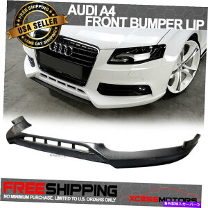 �C�O�� �G�A���p�[�c �t�B�b�g09-12�A�E�f�BA4 B8 EURO-R�X�^�C���t�����g�o���p�[���b�v�X�|�C���[�X�v���b�^�[PU Fits 09-12 Audi A4 B8 Euro-R Style Front Bumper Lip Spoiler Splitter PU